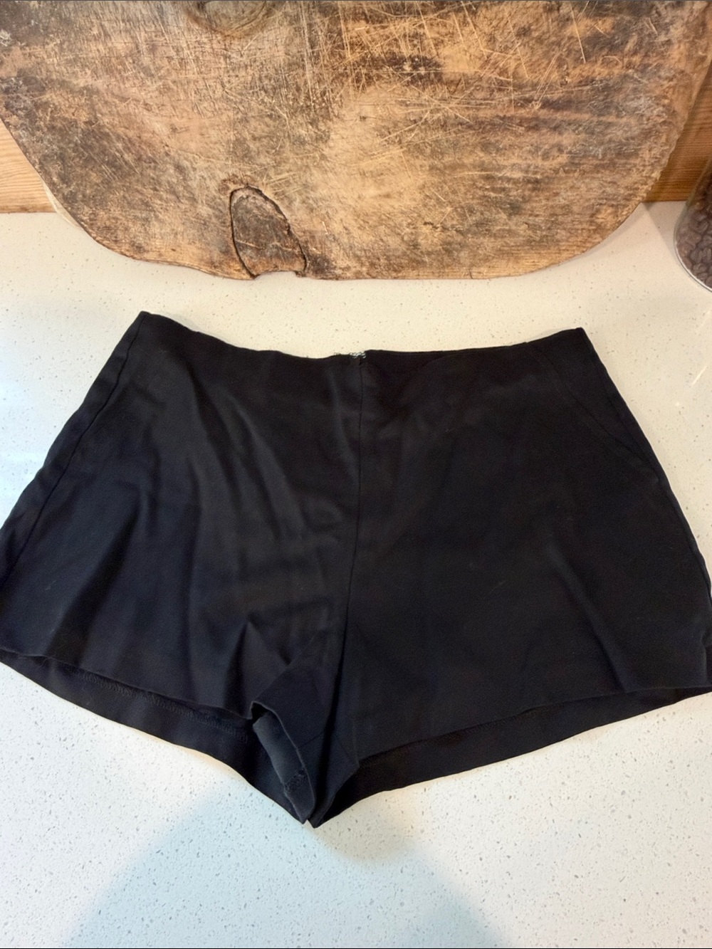 Reformation Black Mini Shorts